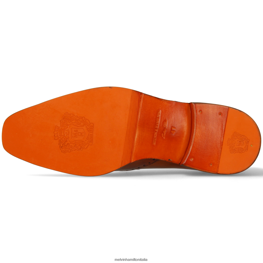 esso Melvin & Hamilton uomini Jeff 14 marrone scarpe derby L80P2P449