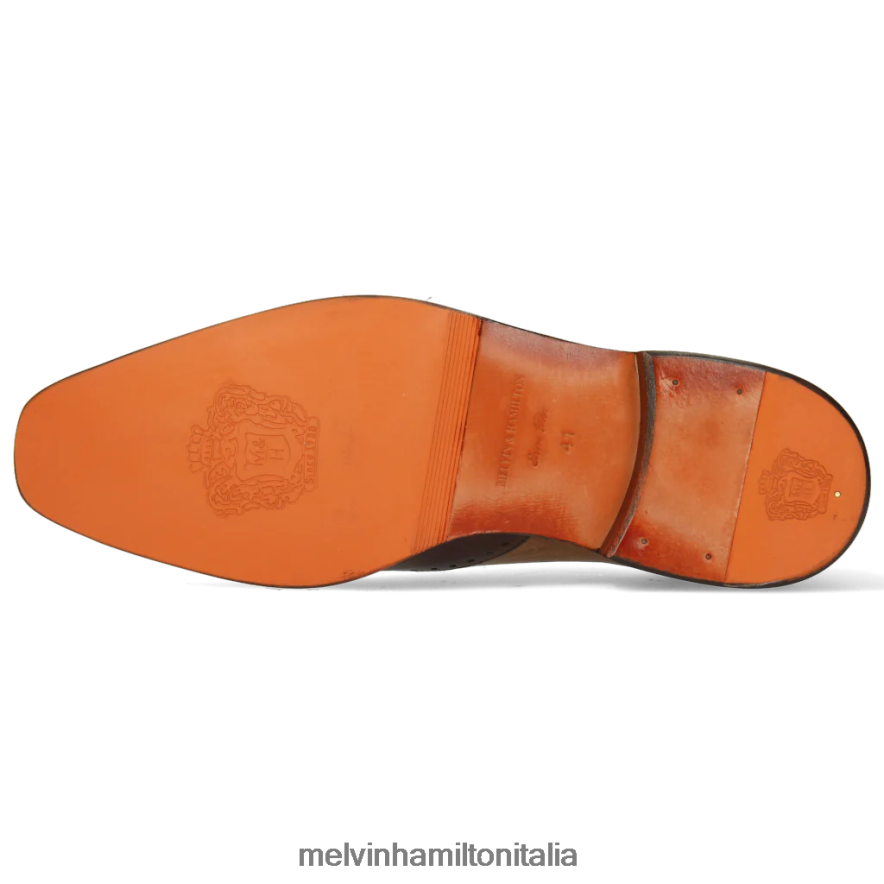 esso Melvin & Hamilton uomini Jeff 14 marrone scarpe derby L80P2P528