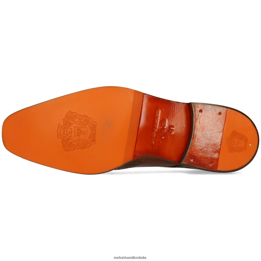 esso Melvin & Hamilton uomini Jeff 1 marrone scarpe derby L80P2P439