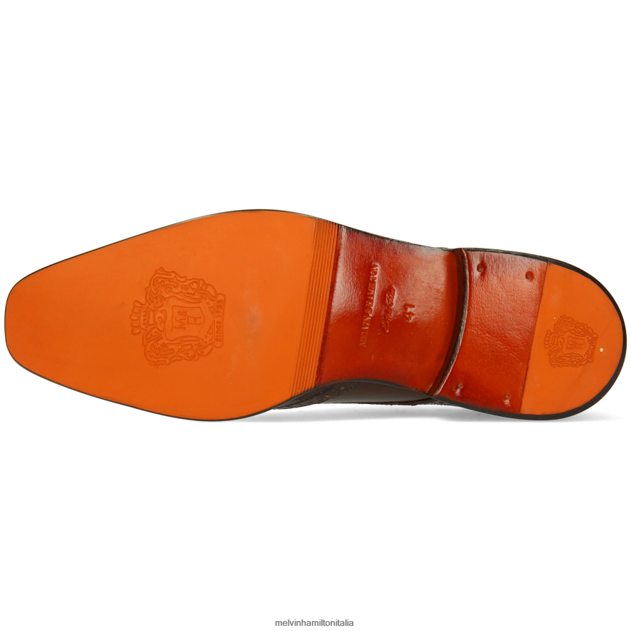esso Melvin & Hamilton uomini Jeff 1 marrone scarpe derby L80P2P445