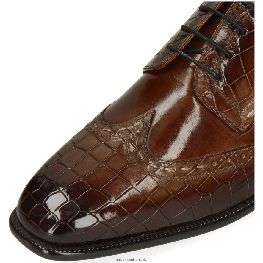 esso Melvin & Hamilton uomini Jeff 1 marrone scarpe derby L80P2P445
