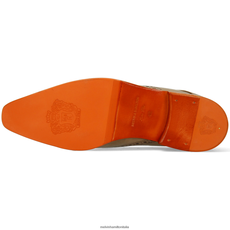 esso Melvin & Hamilton uomini Lewis 3 Marrone chiaro scarpe derby L80P2P466