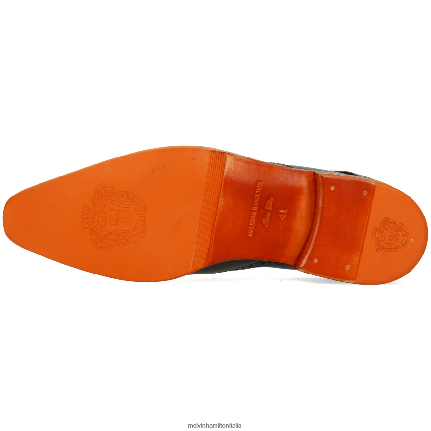esso Melvin & Hamilton uomini Lewis 3 nero scarpe derby L80P2P471
