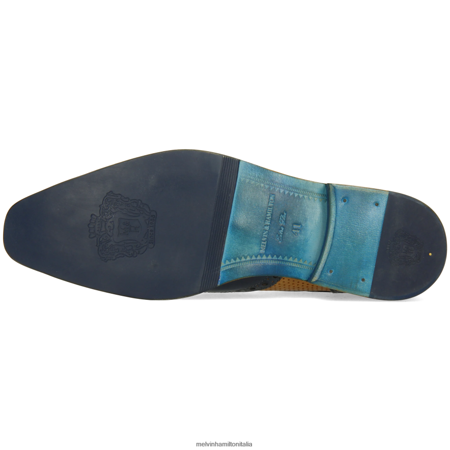 esso Melvin & Hamilton uomini Martino 15 blu scarpe derby L80P2P450