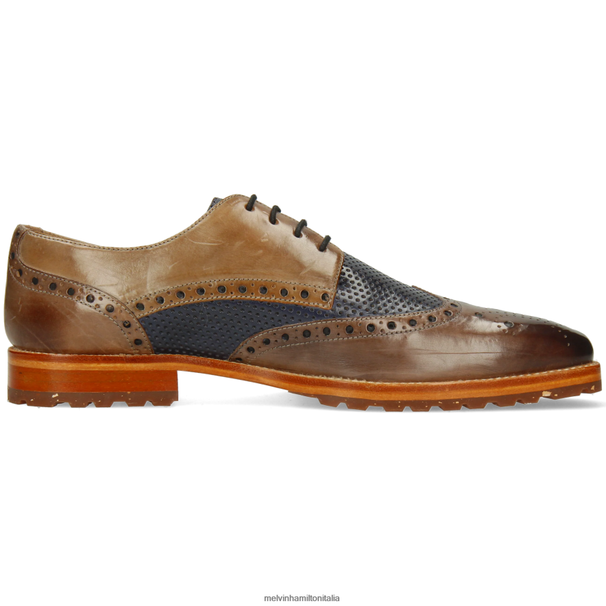 esso Melvin & Hamilton uomini Martino 15 grigio scarpe derby L80P2P470