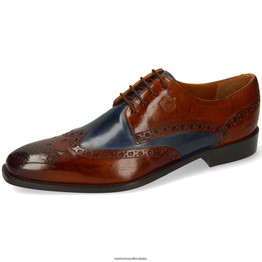 esso Melvin & Hamilton uomini Martino 15 marrone scarpe derby L80P2P476