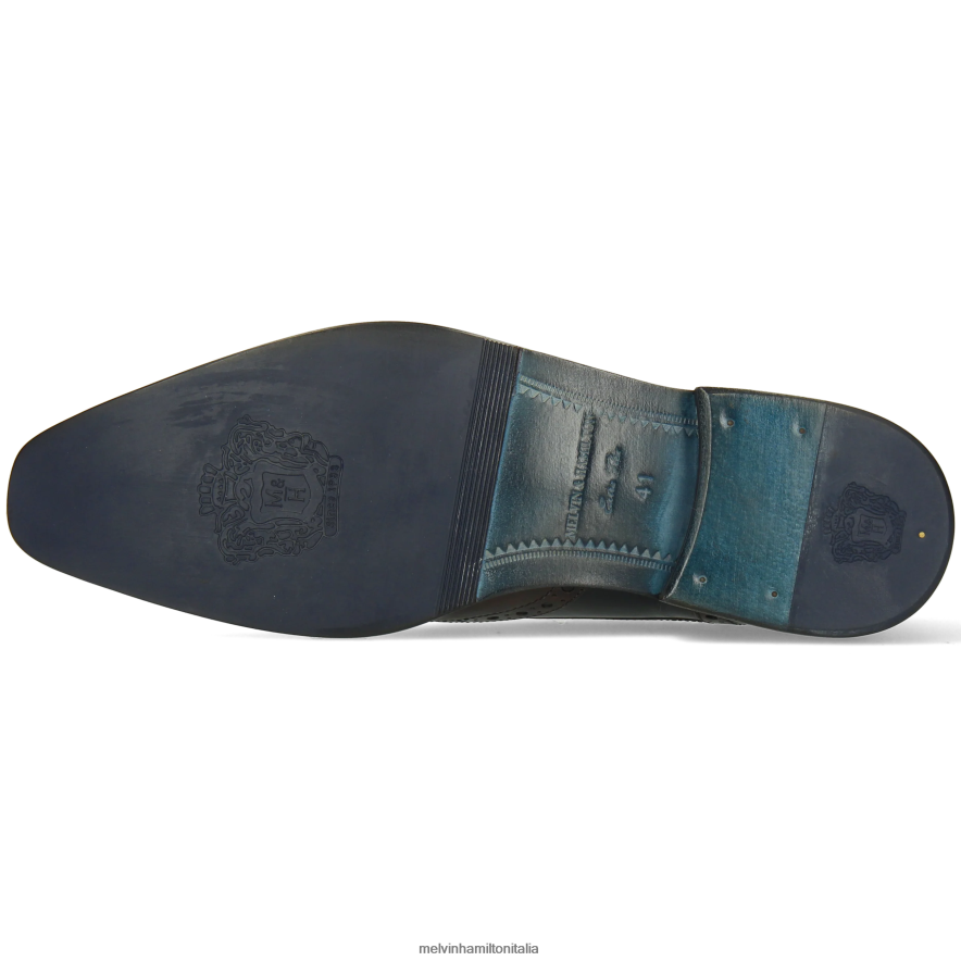 esso Melvin & Hamilton uomini Martino 15 marrone scarpe derby L80P2P487