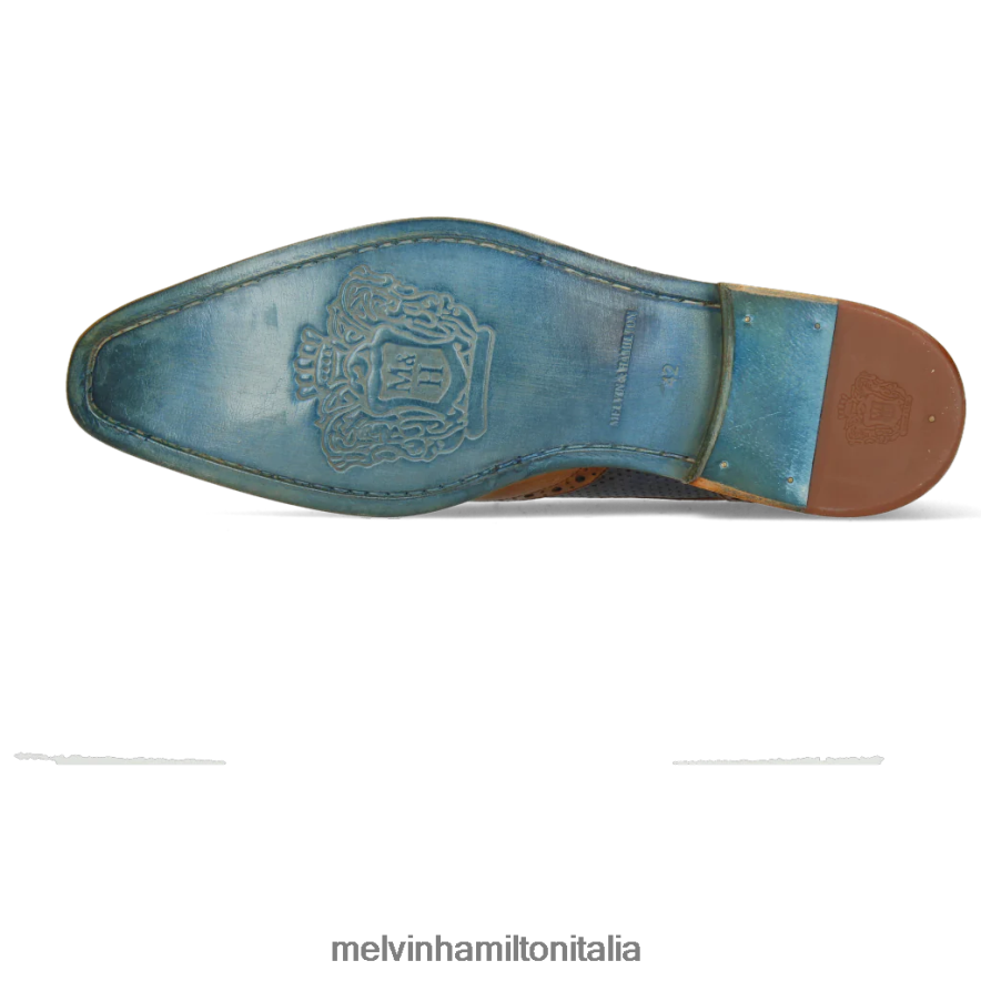 esso Melvin & Hamilton uomini Martino 15 marrone scarpe derby L80P2P494