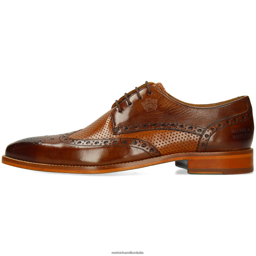 esso Melvin & Hamilton uomini Martino 15 marrone scarpe derby L80P2P504