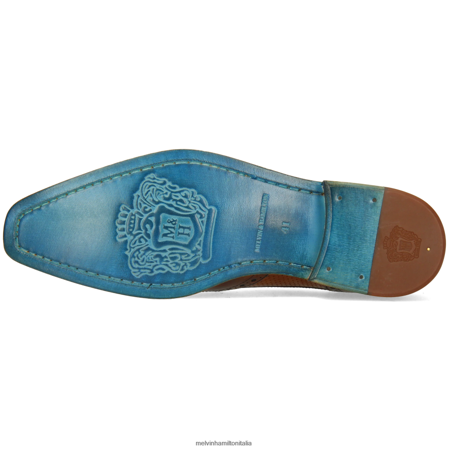 esso Melvin & Hamilton uomini Martino 15 marrone scarpe derby L80P2P504