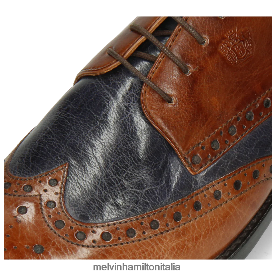 esso Melvin & Hamilton uomini Martino 15 marrone scarpe derby L80P2P532
