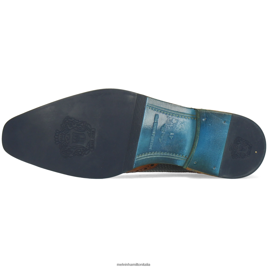 esso Melvin & Hamilton uomini Martino 15 marrone scarpe derby L80P2P559