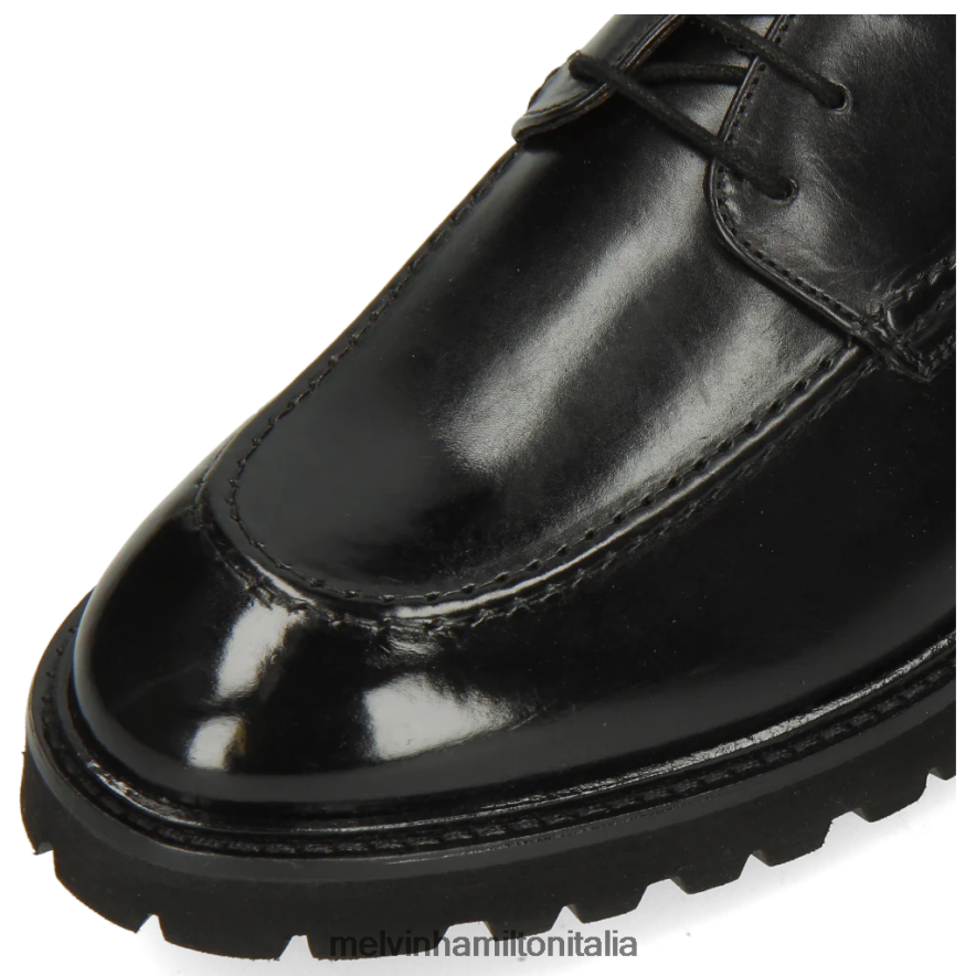 esso Melvin & Hamilton uomini Matteo 36 nero scarpe derby L80P2P544