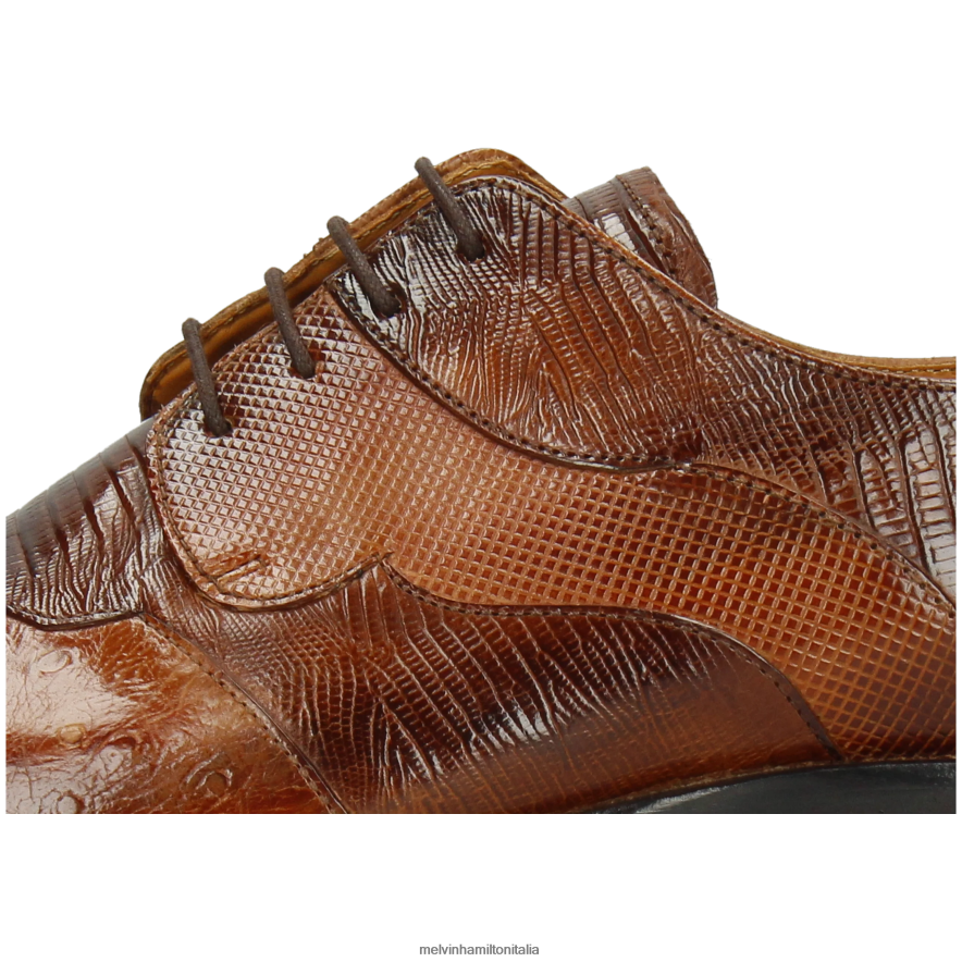esso Melvin & Hamilton uomini Patrizio 27 marrone scarpe derby L80P2P534