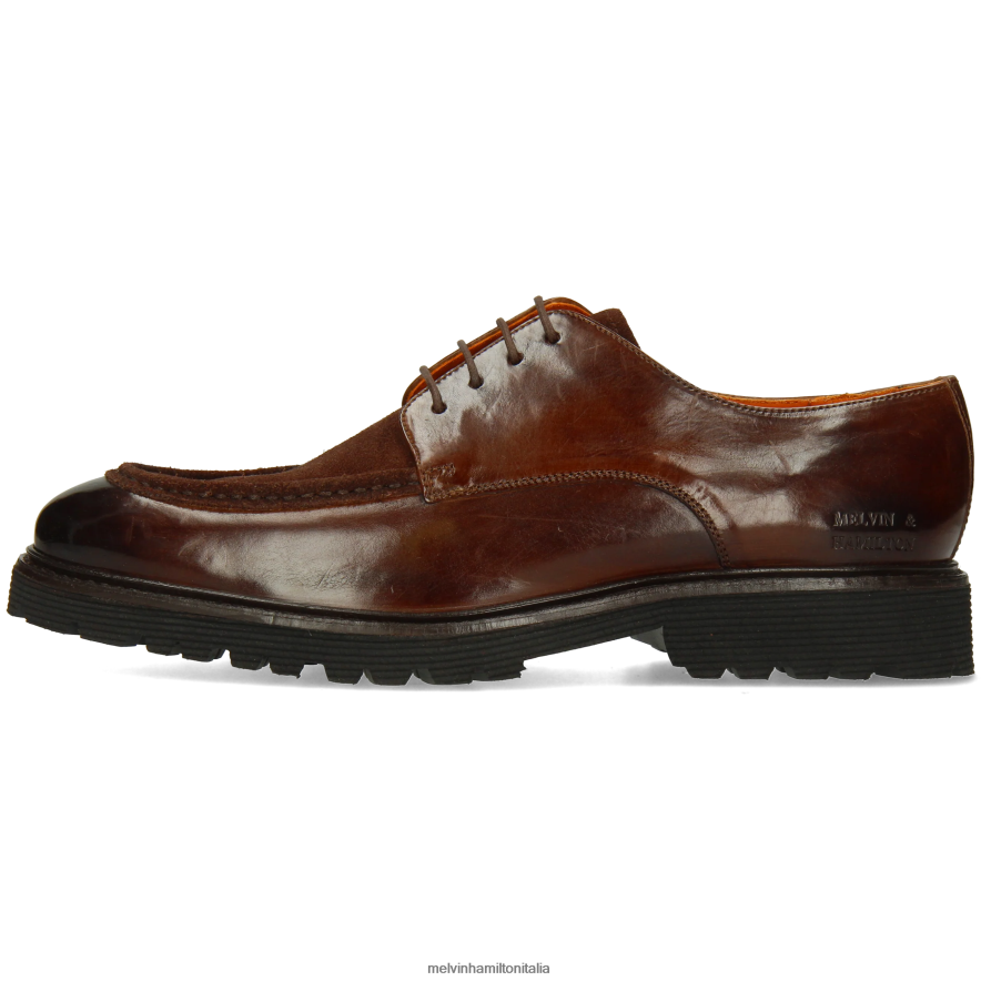 esso Melvin & Hamilton uomini Patrizio 29 marrone scarpe derby L80P2P371
