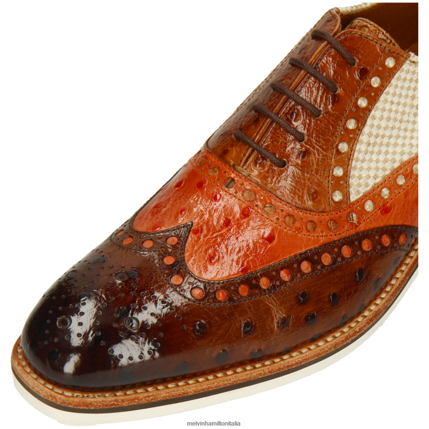 esso Melvin & Hamilton uomini Tom 26 marrone scarpe derby L80P2P358