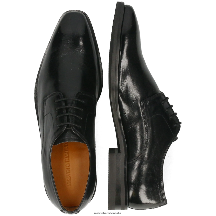 esso Melvin & Hamilton uomini alessio 1 nero scarpe derby L80P2P474