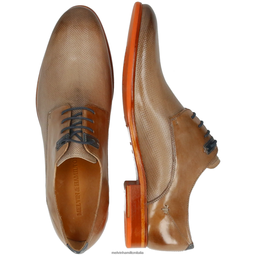 esso Melvin & Hamilton uomini clint 1 grigio scarpe derby L80P2P467