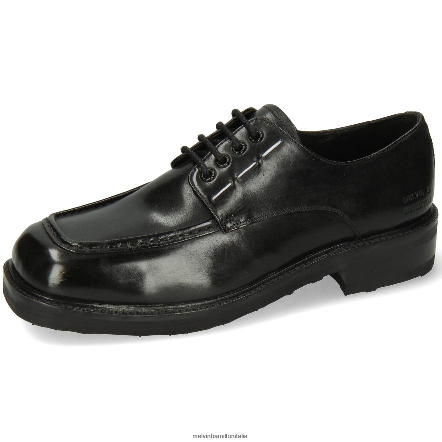 esso Melvin & Hamilton uomini clooney 6 nero scarpe derby L80P2P425