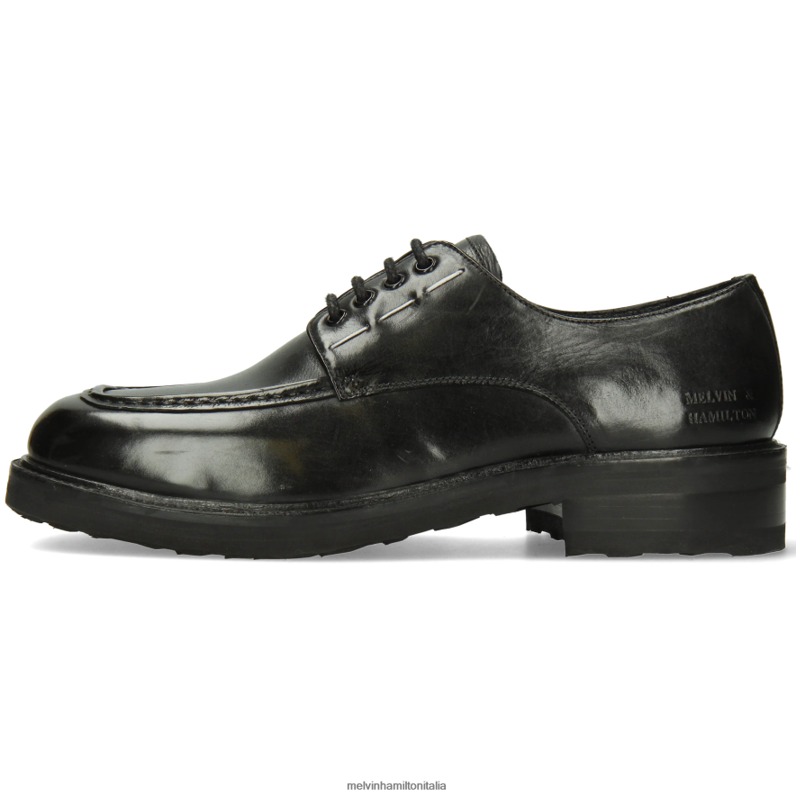 esso Melvin & Hamilton uomini clooney 6 nero scarpe derby L80P2P425