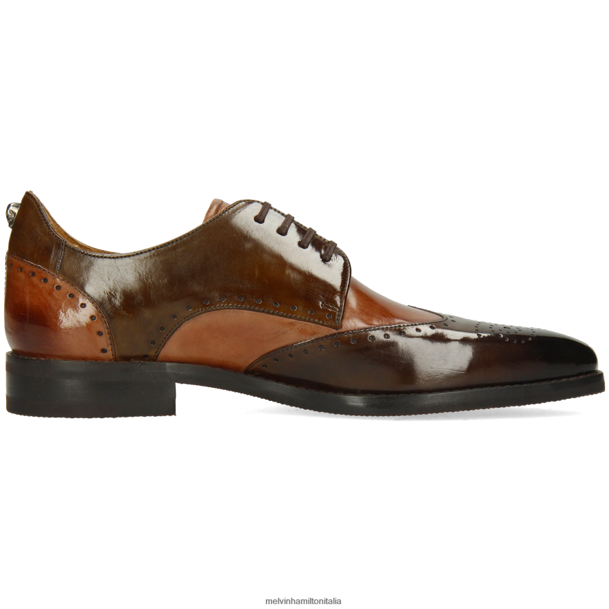 esso Melvin & Hamilton uomini dave 2 marrone scarpe derby L80P2P446
