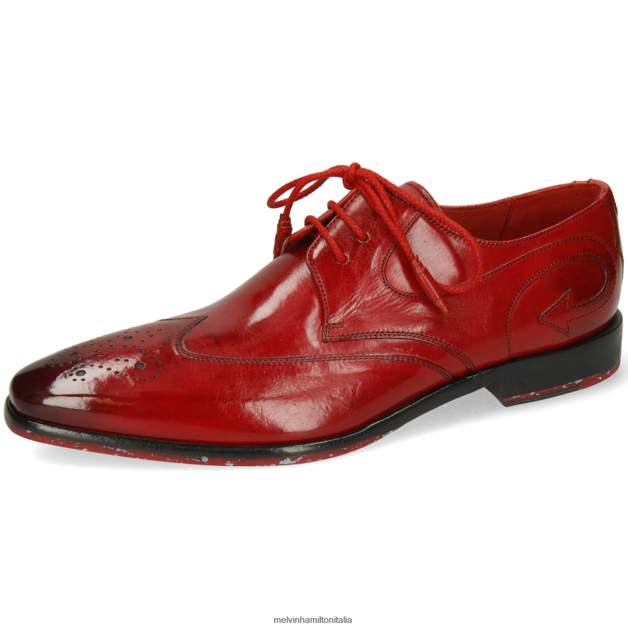 esso Melvin & Hamilton uomini elvis 63 rosso scarpe derby L80P2P550