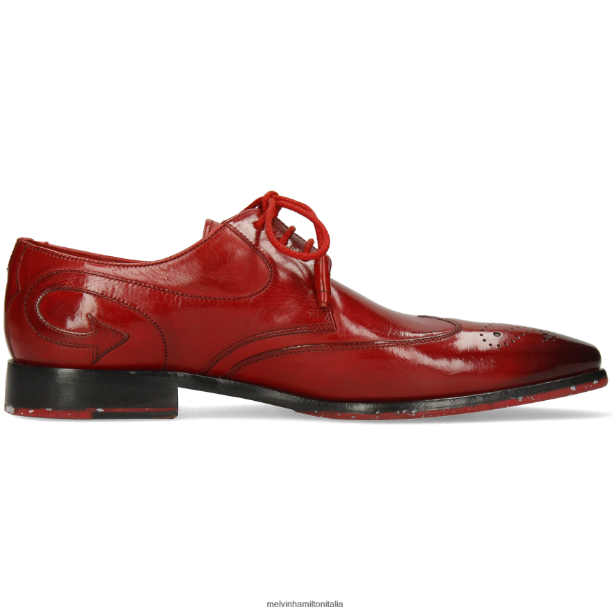 esso Melvin & Hamilton uomini elvis 63 rosso scarpe derby L80P2P550