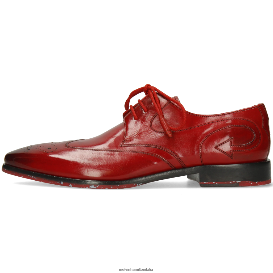 esso Melvin & Hamilton uomini elvis 63 rosso scarpe derby L80P2P550
