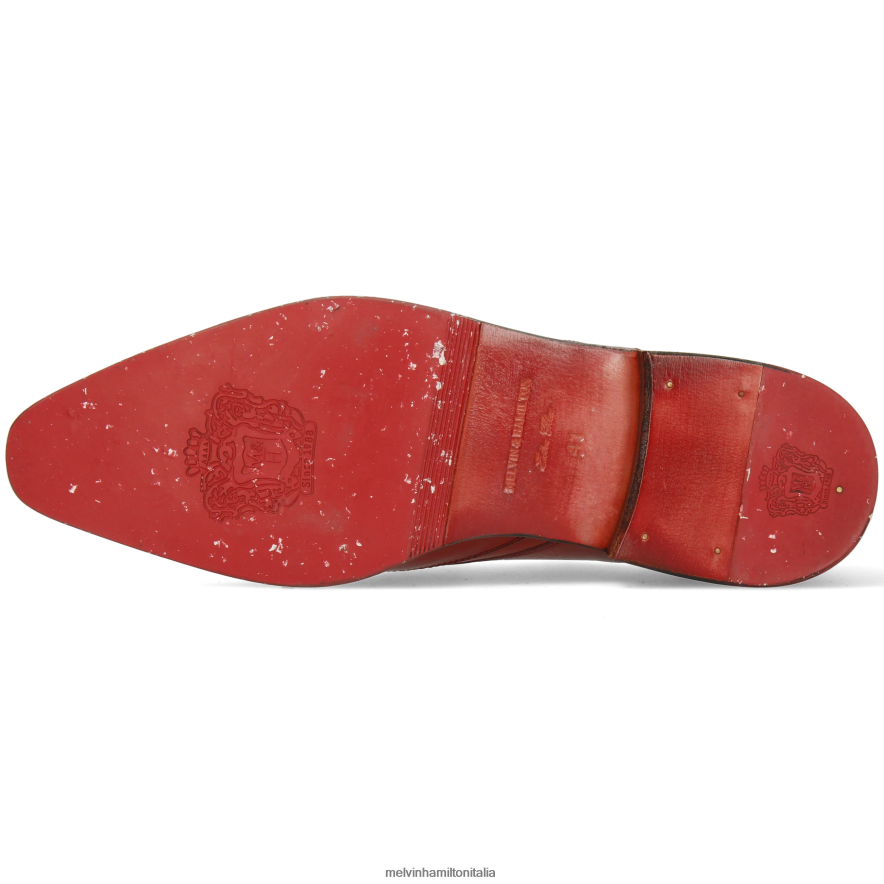 esso Melvin & Hamilton uomini elvis 63 rosso scarpe derby L80P2P550