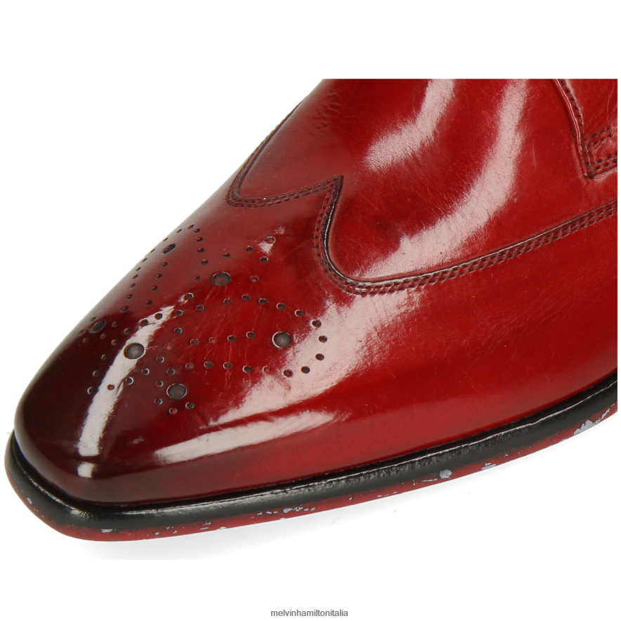 esso Melvin & Hamilton uomini elvis 63 rosso scarpe derby L80P2P550