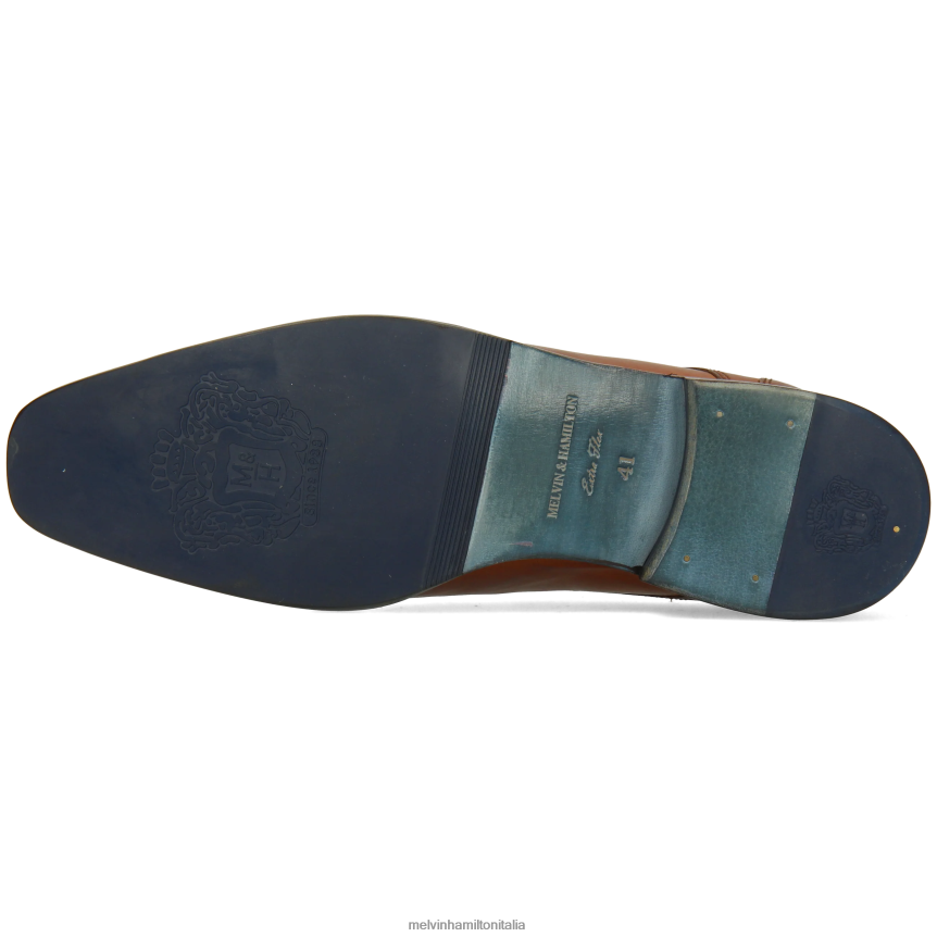 esso Melvin & Hamilton uomini elyas 4 marrone scarpe derby DLT2BB384