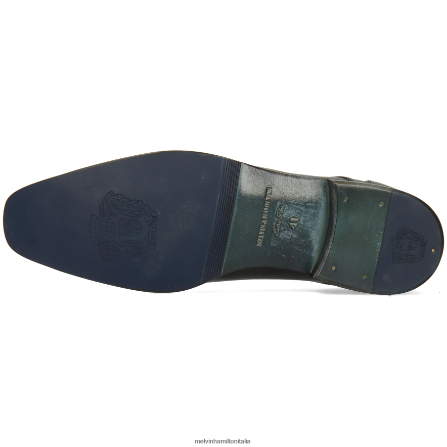 esso Melvin & Hamilton uomini elyas 4 nero scarpe derby L80P2P387