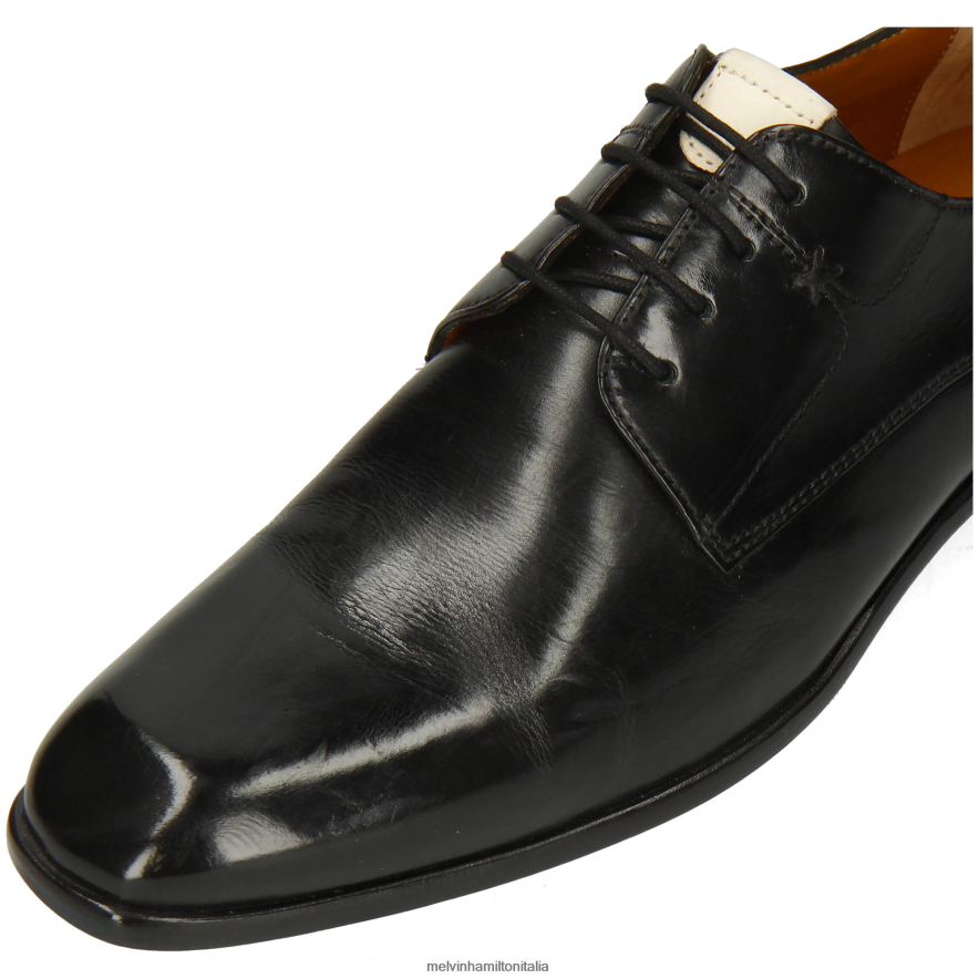 esso Melvin & Hamilton uomini elyas 4 nero scarpe derby L80P2P387