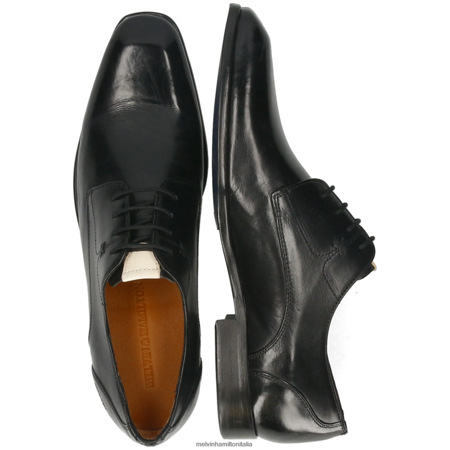 esso Melvin & Hamilton uomini elyas 4 nero scarpe derby L80P2P387