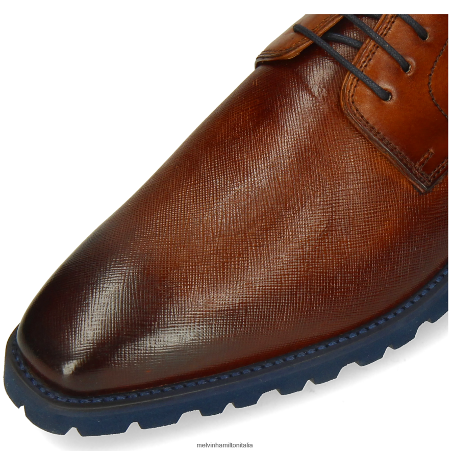 esso Melvin & Hamilton uomini emil 1 marrone scarpe derby L80P2P364