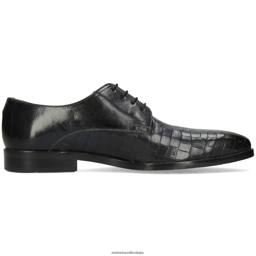 esso Melvin & Hamilton uomini flynn 1 blu scarpe derby L80P2P537