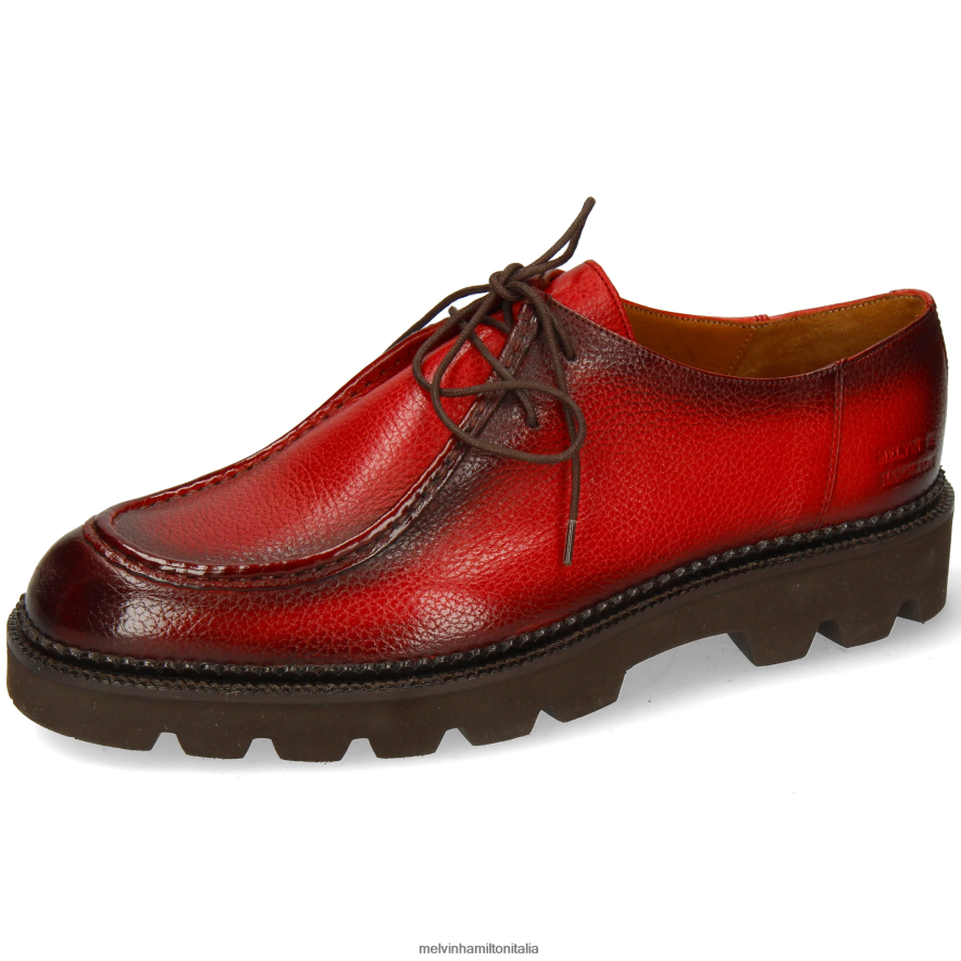 esso Melvin & Hamilton uomini forare 10 arancia scarpe derby L80P2P426