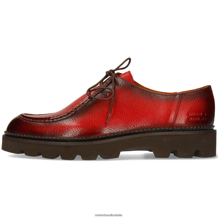 esso Melvin & Hamilton uomini forare 10 arancia scarpe derby L80P2P426