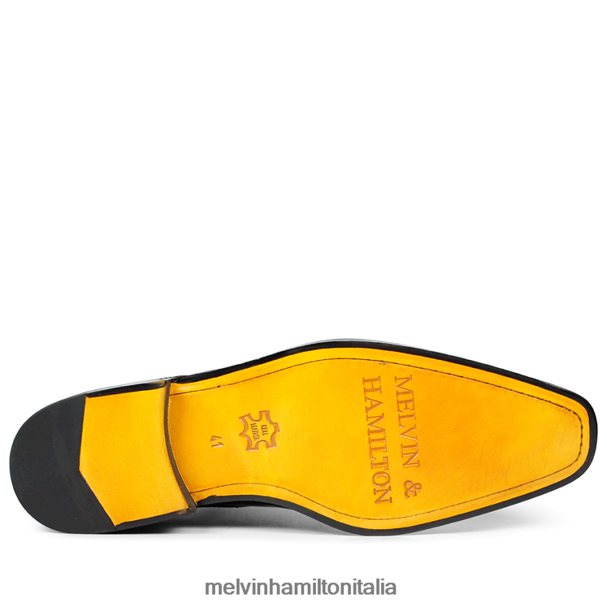 esso Melvin & Hamilton uomini franco 9 nero scarpe derby L80P2P555