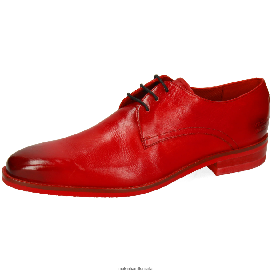 esso Melvin & Hamilton uomini lancia 24 rosso scarpe derby L80P2P399