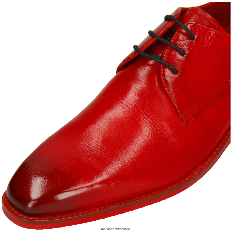 esso Melvin & Hamilton uomini lancia 24 rosso scarpe derby L80P2P399