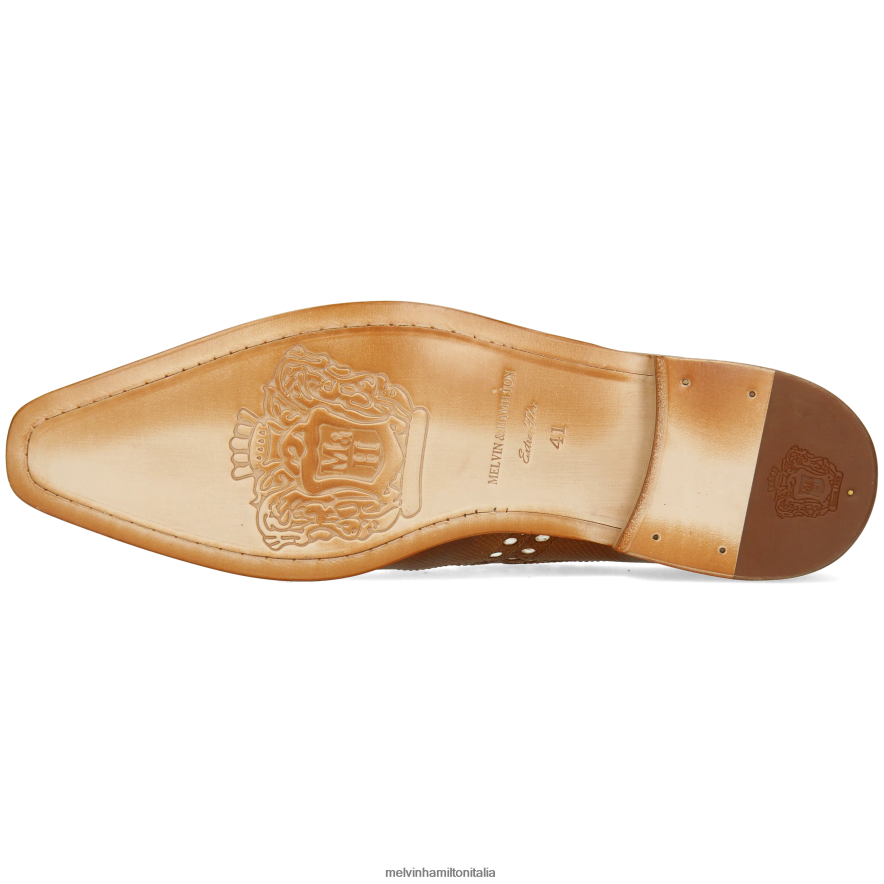 esso Melvin & Hamilton uomini lancia 66 marrone scarpe derby L80P2P407