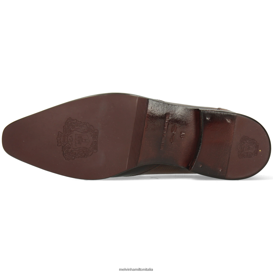 esso Melvin & Hamilton uomini lancia 9 marrone scarpe derby L80P2P433