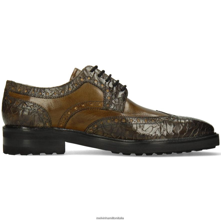 esso Melvin & Hamilton uomini marvino 1 cachi scarpe derby L80P2P461