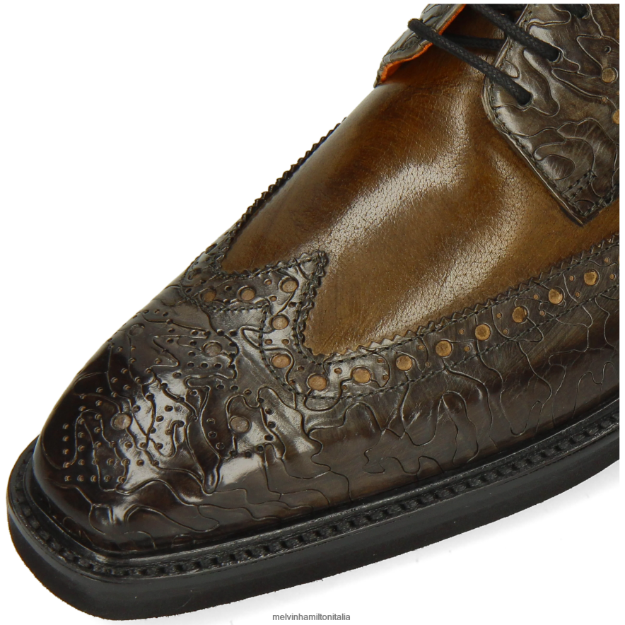 esso Melvin & Hamilton uomini marvino 1 cachi scarpe derby L80P2P461