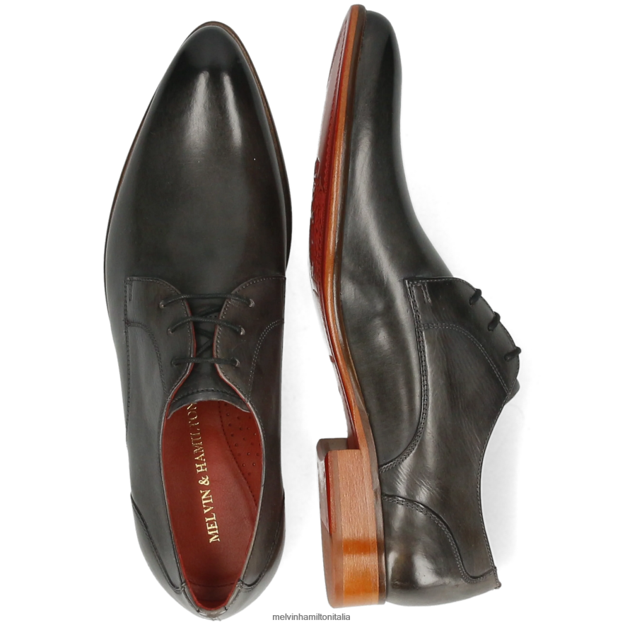 esso Melvin & Hamilton uomini toni1 grigio scarpe derby L80P2P557