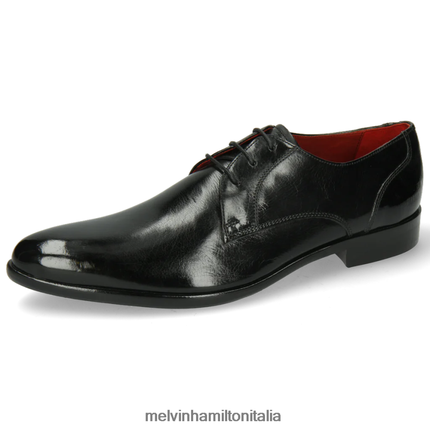 esso Melvin & Hamilton uomini toni1 nero scarpe derby L80P2P491