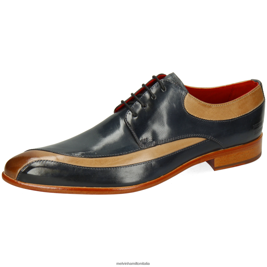 esso Melvin & Hamilton uomini toni 36 blu scarpe derby L80P2P468