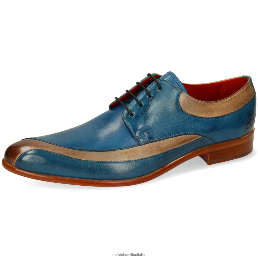 esso Melvin & Hamilton uomini toni 36 blu scarpe derby L80P2P503