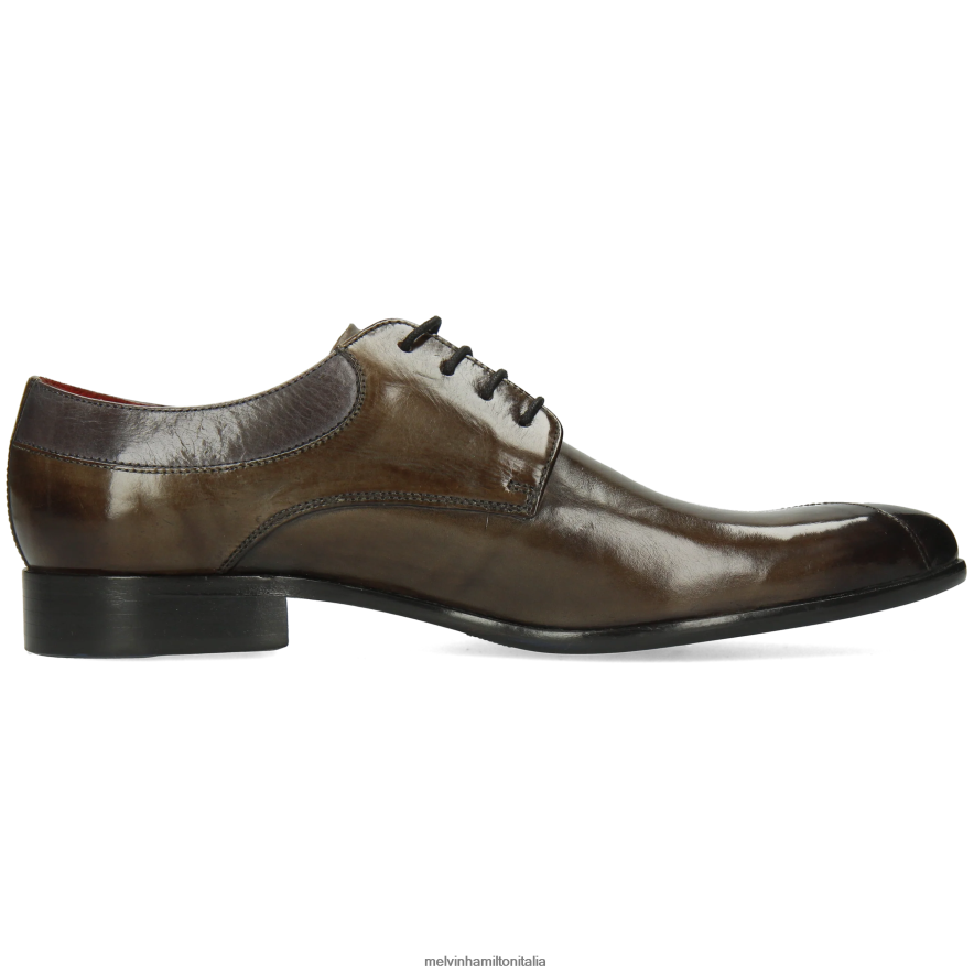 esso Melvin & Hamilton uomini toni 36 grigio scarpe derby L80P2P459